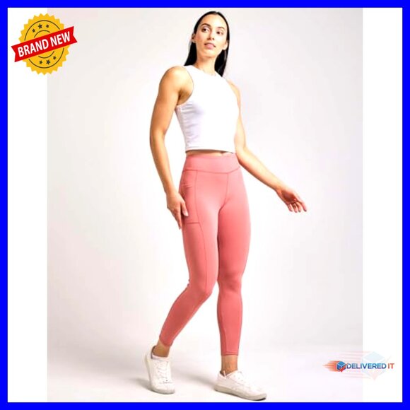 4-Pack Women's Full Length Athletic Leggings with Pockets High Waist Tummy - Picture 2 of 6